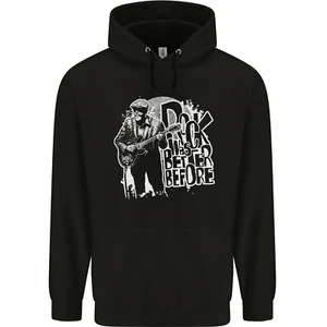 Rock Was Better Before Guitar Band Music Childrens Kids Hoodie - Picture 1 of 3