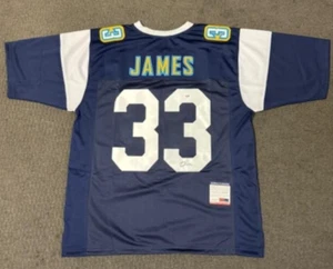 CAMISETA AUTO FIRMADA POR DERWIN JAMES PSA/ADN #RG19911 **CARGADORES DE LOS ANGELES** - Imagen 1 de 4