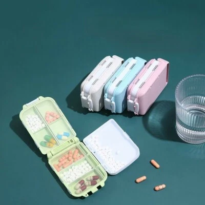 Sealed 7 days Pill Boxes Container Organizer Health Drug Divider Storage Travel - Image 1 of 4