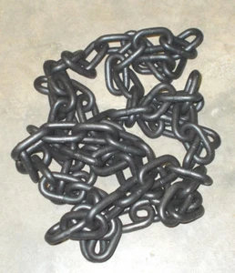 8' Govt Surplus Security Oxidized Chain Bolt Cutter Proof 9/32" Hardened  Steel - Picture 1 of 8