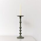 Large Green Candle Holder 36cm candlestick candle stand home decor olive green