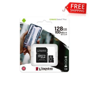Carte mémoire micro SD 128 Go Kingston neuve Canvas Select Plus 100 Mo/S A1 C10 - Photo 1 sur 4