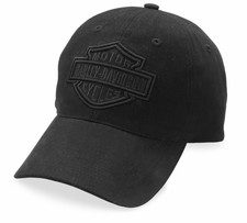Genuine Harley-Davidson Men's Black logo bar and shield hat cap