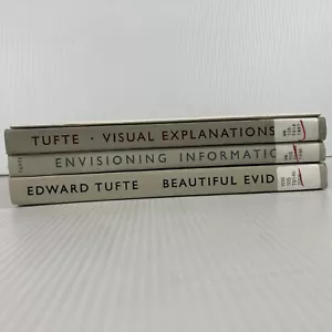 Edward Tufte 4 Book LOT Visual Explanations Envisioning Beautiful PowerPoint - Imagen 1 de 20