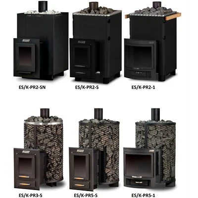 Holzbefeuerter Saunaofen Holzsaunaofen für beheizbares Volumen von 8 - 32 m³ - Bild 1 von 3