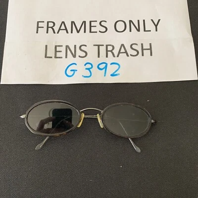 Vintage Vogue VO3240 420 Silver Gunmetal Half-Rimmed Oval Sunglasses FRAMES G392 - Image 1 of 4