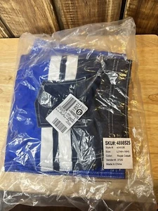 New~ Boys LANDS END Swim Trunks ~ Shorts Large 14-16 Royal Blue Stripe NWT - Picture 1 of 3