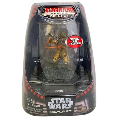 Figura de acción Bossk Star Wars Titanium Series Die Cast 2006 Hasbro nueva sellada Foto 1 de 4