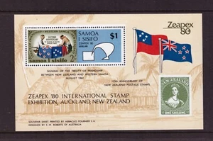 Hoja de exposición de estampillas de Samoa 1980 MNH estampillas como nuevas - Imagen 1 de 1