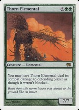 Thorn Elemental 8th Edition NM Green Rare MAGIC THE GATHERING CARD ABUGames