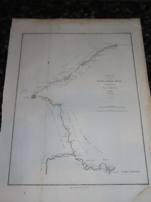 1796 STAUNTON MAP - THE PAY-HO OR WHITE RIVER & ROAD FROM PEKIN TO GEHO IN 1793 - Image 1 of 4