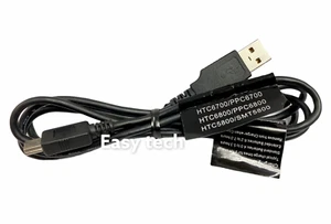 HTC USB Data Cable Touch Pro Touch Diamond myTouch 3G Black Touch Verizon XV6900 - Picture 1 of 2