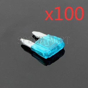 100 PCS 15A Car Trucks Boats SUV Auto HID Light Small Mini Blade Fuse - Picture 1 of 1