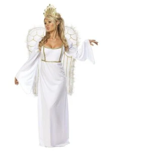 Adult Angel Queen Christmas Fancy Dress Party Costume - Picture 1 of 4