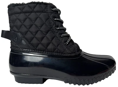 Sporto Andie Women Size 9 Black Insulated Waterproof & Repellent Duck Boot Rain - Image 1 of 4