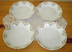 Vintage Syracuse China O.P.CO WARDELL  7 1/2" Soup Bowls ~ Set of 4 ~ - Picture 1 of 14