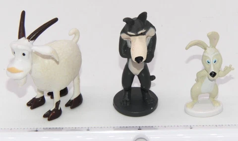Lot Masha and The Bear Miniature Figure Toy Figurine Goat Rabbit Wolf Cover