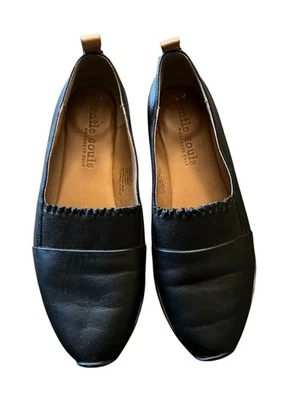 Женские туфли Gentle Souls от Kenneth Cole Luca с оборками плоские черные 7,5 М - Изображение 1 из 4