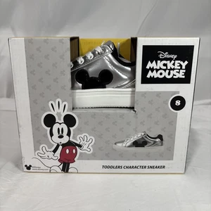 Nuevas Tenis Disney Orejas de Mickey Mouse Plateadas Personaje Infantil Talla 8 - Imagen 1 de 5