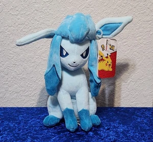 Pokémon GLACEON 8” Blue Plush NWT Gamestop Exclusive Eeveelution - Picture 1 of 2