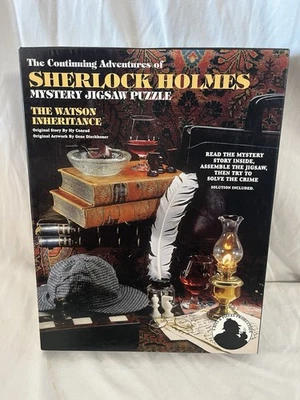 Rompecabezas misterioso Sherlock Holmes 1999 sellado 550 piezas 18"" x 24"" (GSHF1) Foto 1 de 2