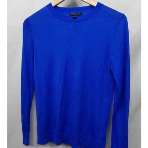 Banana Republic Silk Cashmere Crewneck Sweater Royal| Size S - Picture 1 of 7
