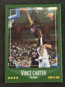 VINCE CARTER 88 Style Green 2000 The Dunk USA Summer Olympics Basketball Card - Picture 1 of 4
