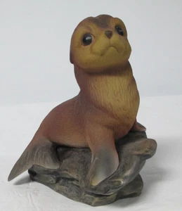 Porcelain Harp Seal Masterpiece by "Homco" - Picture 1 of 7