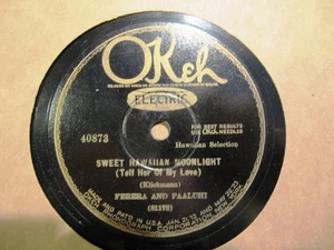 1927 Hawaiian STEEL GUITAR John Paaluhi Frank FERERA One Two Three OKEH 40873 - Picture 1 of 2
