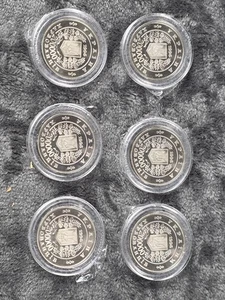 1996 Ukraine 200000 Karbovantsiv Chernobyl Commemorative Coin Lot of 6 w/Cases - Picture 1 of 5