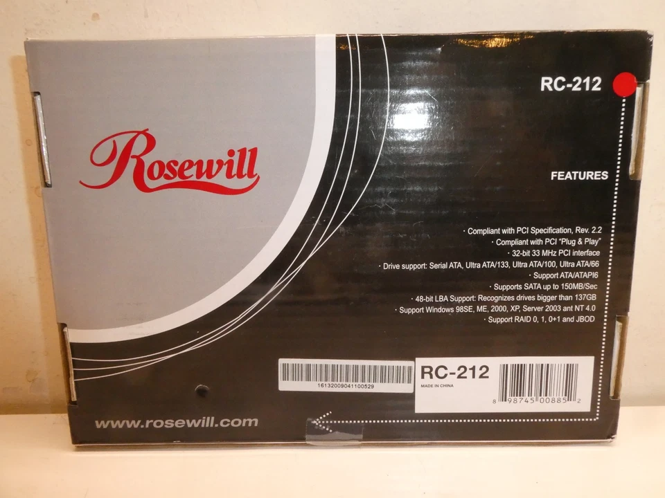 Rosewill RC-212 SATA + Ultra ATA RAID Controller PCI eSATA - Image 1 of 4