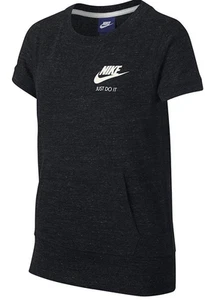 Nike Sportswear Camiseta Vintage Niña Camiseta Manga Corta, Negro/Azul, 8-9... - Imagen 1 de 2