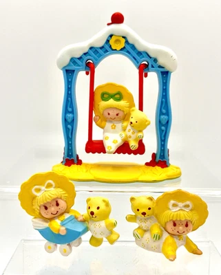 Juego miniatura de lujo de galletas y oso de gelatina de mantequilla Strawberry Shortcake años 80 Foto 1 de 4