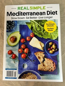 Mediterranean Diet: Real Simple Magazine 2025 ~ Slow Down Eat Better Less Stress - Picture 1 of 1