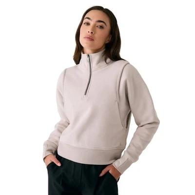 Sudadera para mujer Lole Yonder media cremallera, abulón, grande Foto 1 de 4