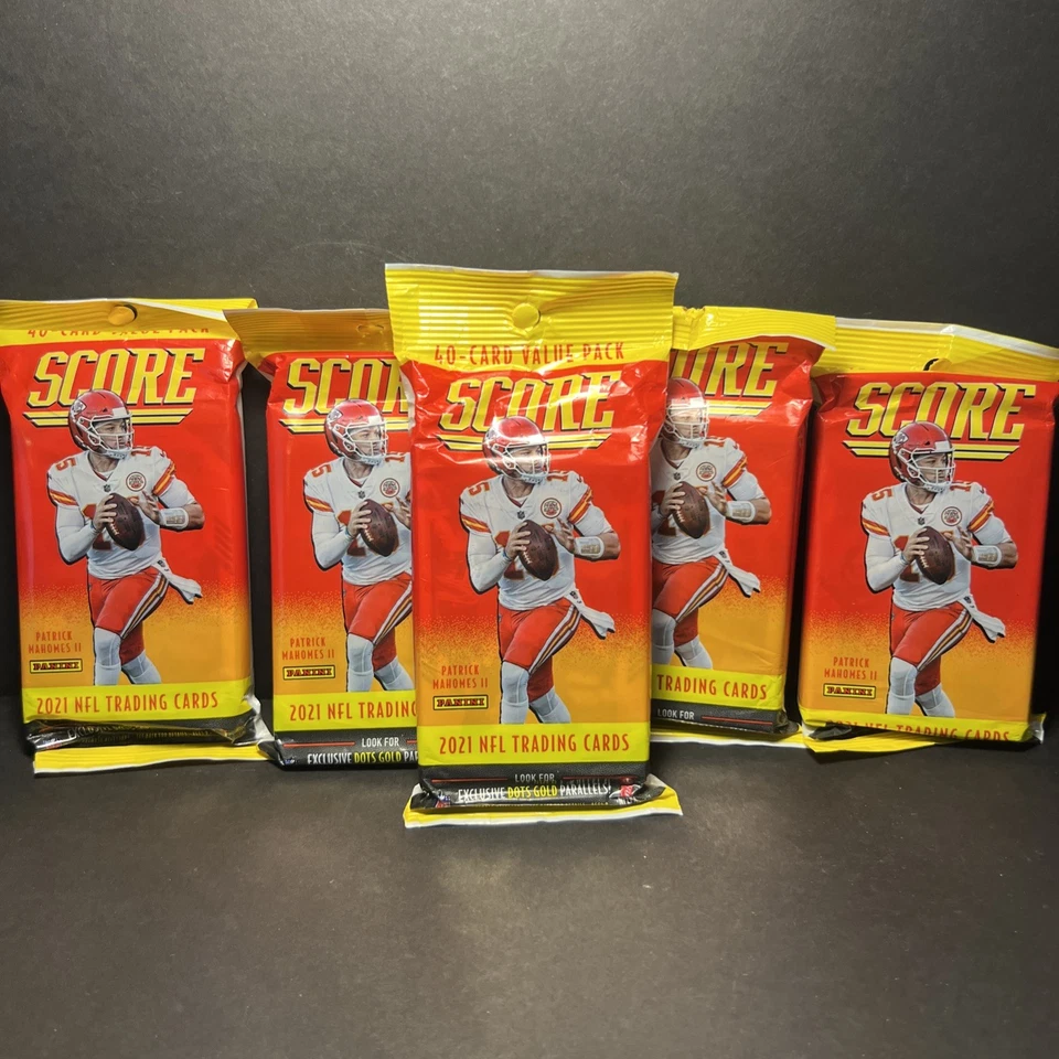 Lote de 5 paquetes de valor Panini Score 2021 NFL (40 tarjetas) Foto 1 de 1