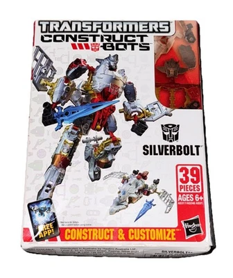 Construct-Bots SILVERBOLT Scout Class Transformers E1:05 Hasbro 2013  - Image 1 of 2