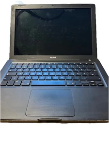 Apple Macbook 13" Black A1181 Vintage laptop  Spare Repair Powers on - Picture 1 of 8