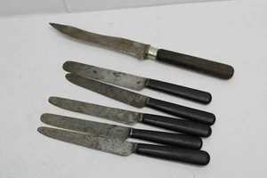 6-teiliges Konvolut antike Messer der Firma Meriden Cutlery mit Holzgriff - Bild 1 von 5