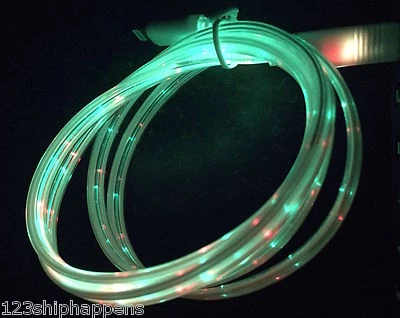 FLAT FLOW LIGHT-UP 3FT LED el charger cable FOR Apple iPhone 6 plus 5s micro USB - Image 1 of 4