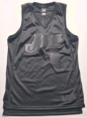Deron Williams Utah Jazz #8 NBA All Black Adidas Jersey Size Large  - Image 1 of 4