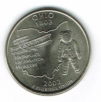 2002-D Denver Brilliant Uncirculated Ohio 17TH State Quarter Coin! - Image 1 of 2