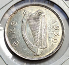 1939 Irlande 1/2 couronne pièce d'argent irlandaise 0,750 KM#16