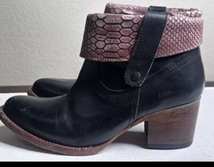 Freebird By Steven. Saban Boot With Pink Croc And Orange Patina. 8 New - Picture 1 of 5