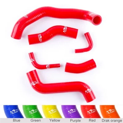 For Kawasaki ZRX1200R 2001-2007 2005 2006 Red Silicone Radiator Coolant Hose Kit - Image 1 of 4