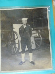 FOTO de colección original de la Segunda Guerra Mundial con marinero militar de la marina - FOTO RARA - Imagen 1 de 6