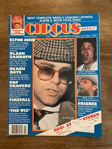 November 21 1978 Circus Magazine Elton John Pat Travers Poster BLACK SABBATH#199 - Imagen 1 de 4