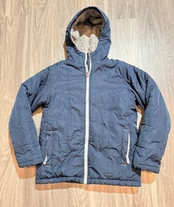 Land's End Boys Winter Jacket Size Medium 10-12 Black - Picture 1 of 5