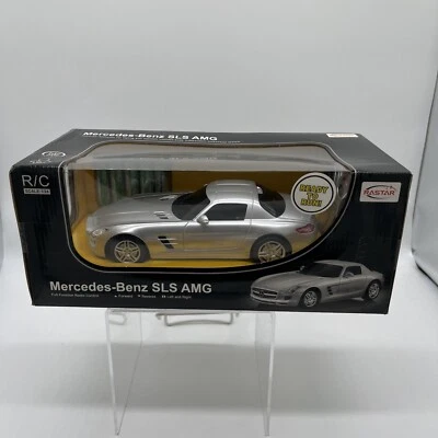 RASTAR MERCEDES-BENZ SLS AMG R/C REMOTE CONTROL CAR SCL1:24 SILVER NEW  NIB - Image 1 of 4
