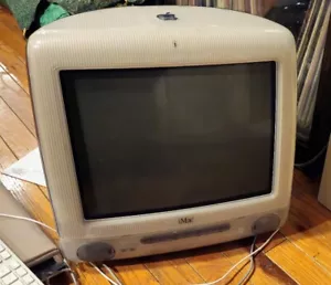 Vintage Apple iMac Blue CRT PC Mac Macintosh - Picture 1 of 13